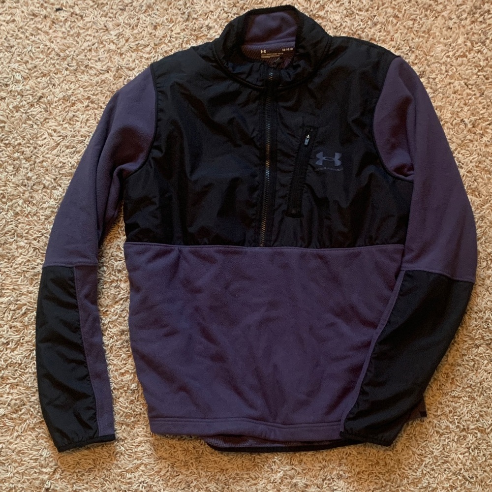 Under Armour Men's Black and Dark Purple Performance Jacket